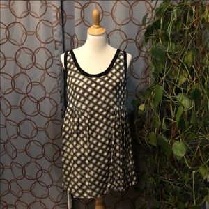 Free People Black & White Sleeveless Dress Medium
